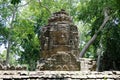 Enigmatic face-towers (Bayon Smile) of Banteay Chhmar Temple